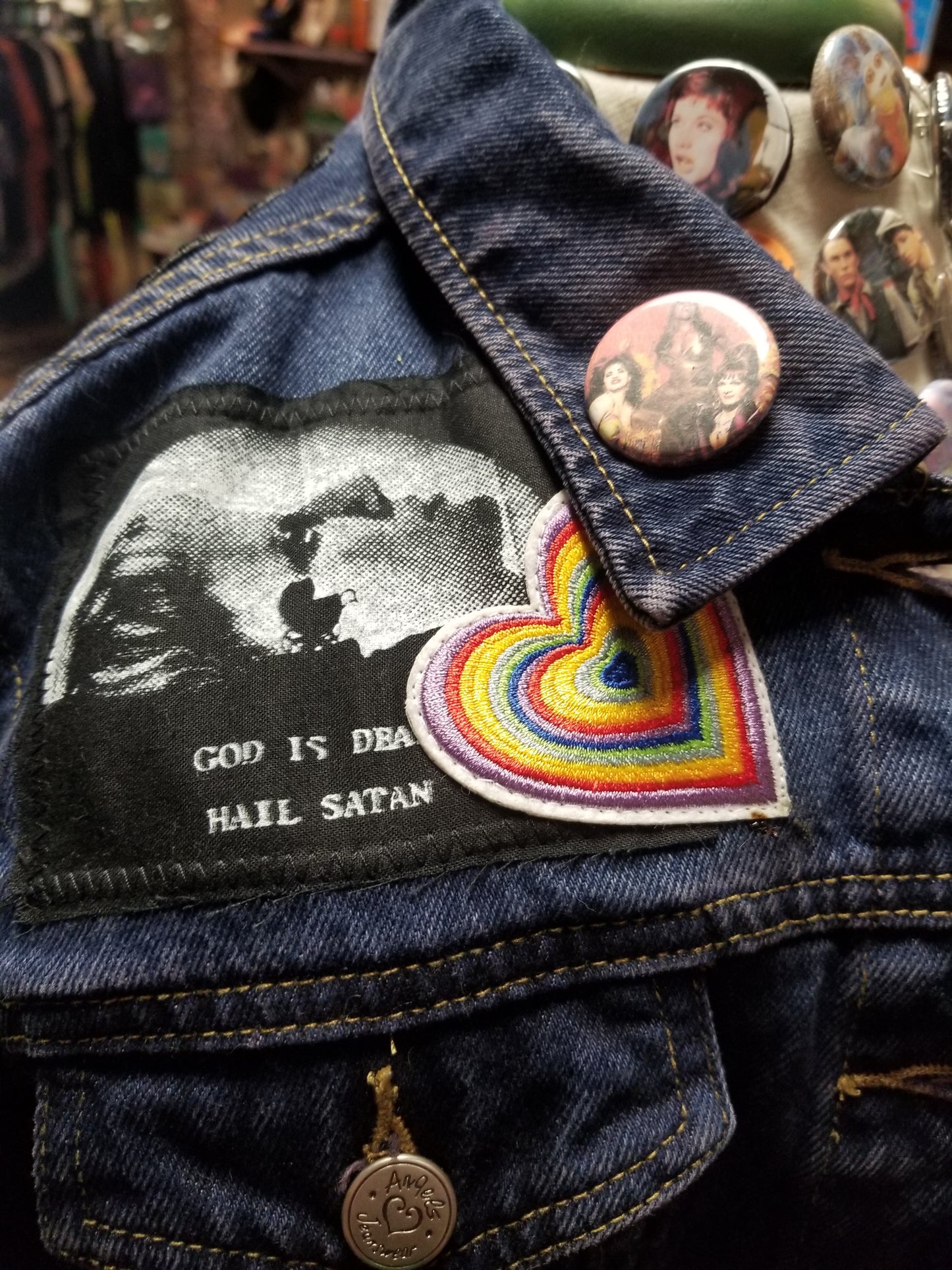 See You Next Tuesday Customized Upcycled Denim Jacket