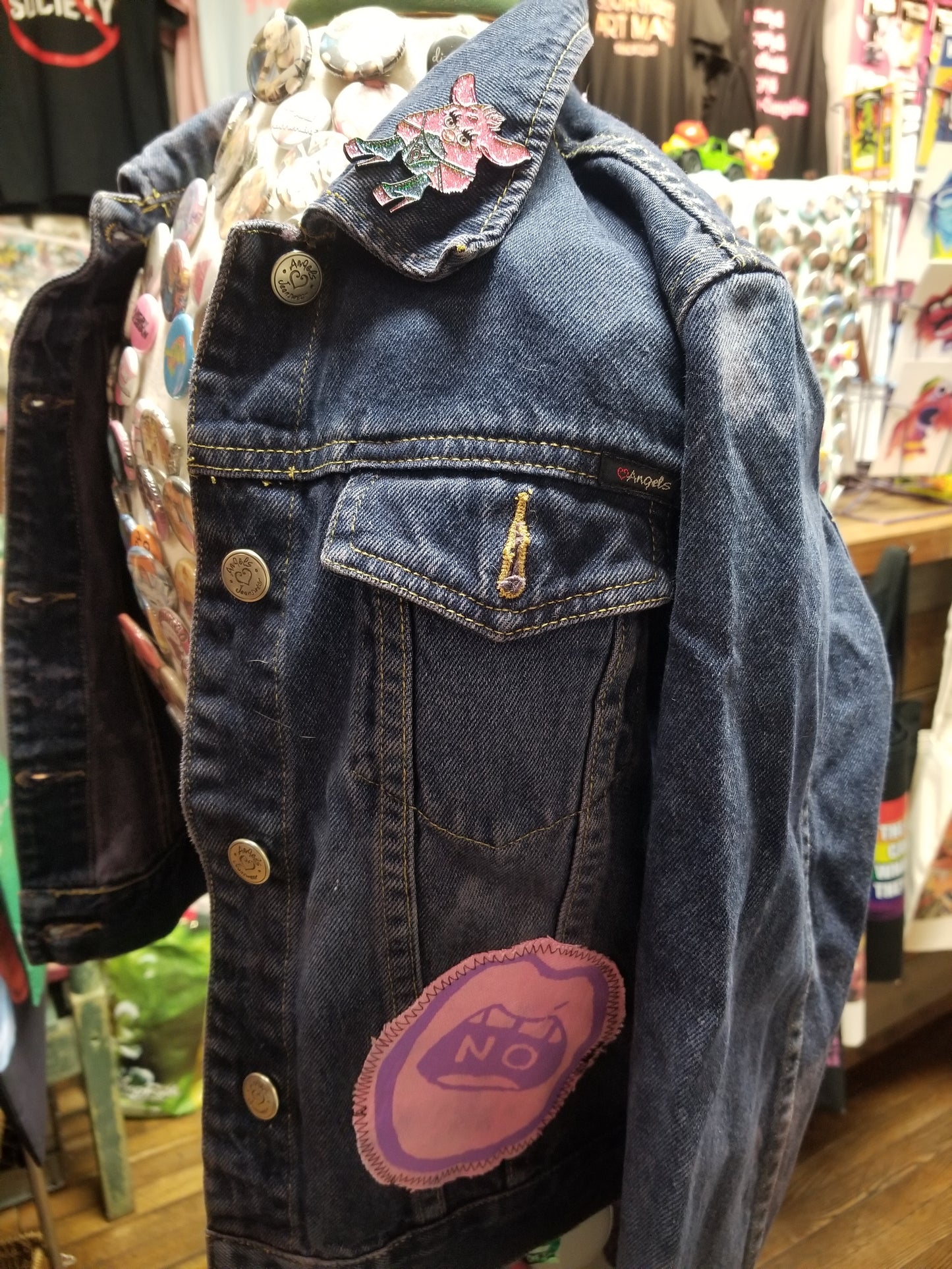 See You Next Tuesday Customized Upcycled Denim Jacket