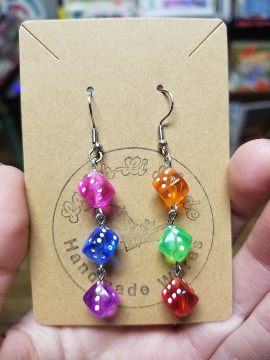 Tiny Dice EARRiNGS by Lavish-Li Made