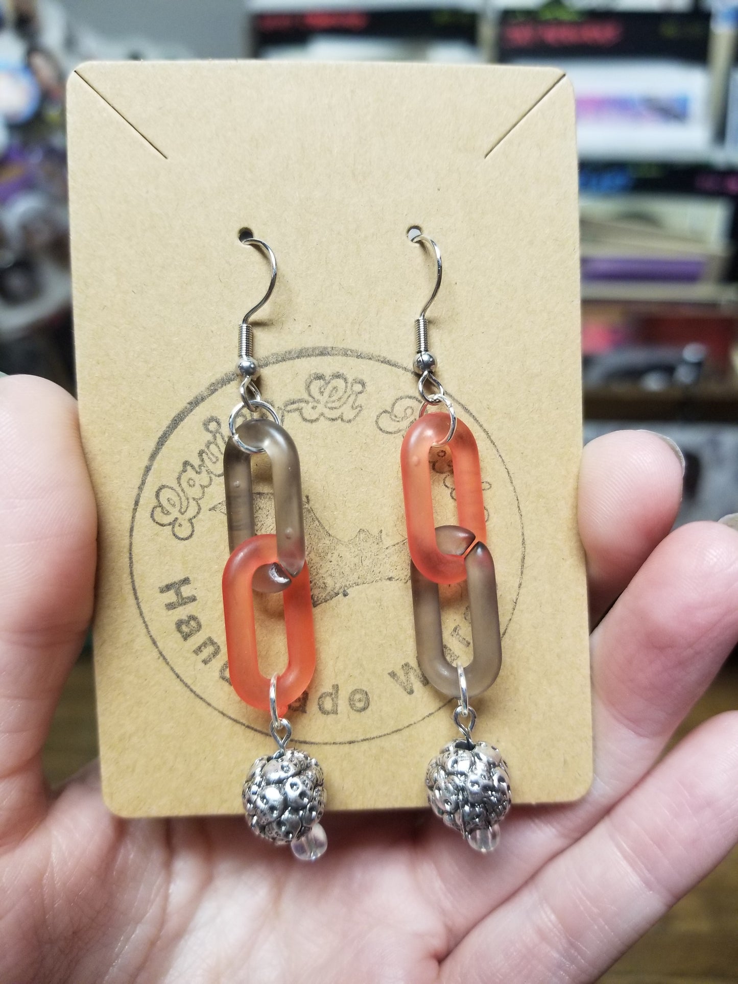 Colorful Chain Link EARRiNGS by Lavish-Li Made