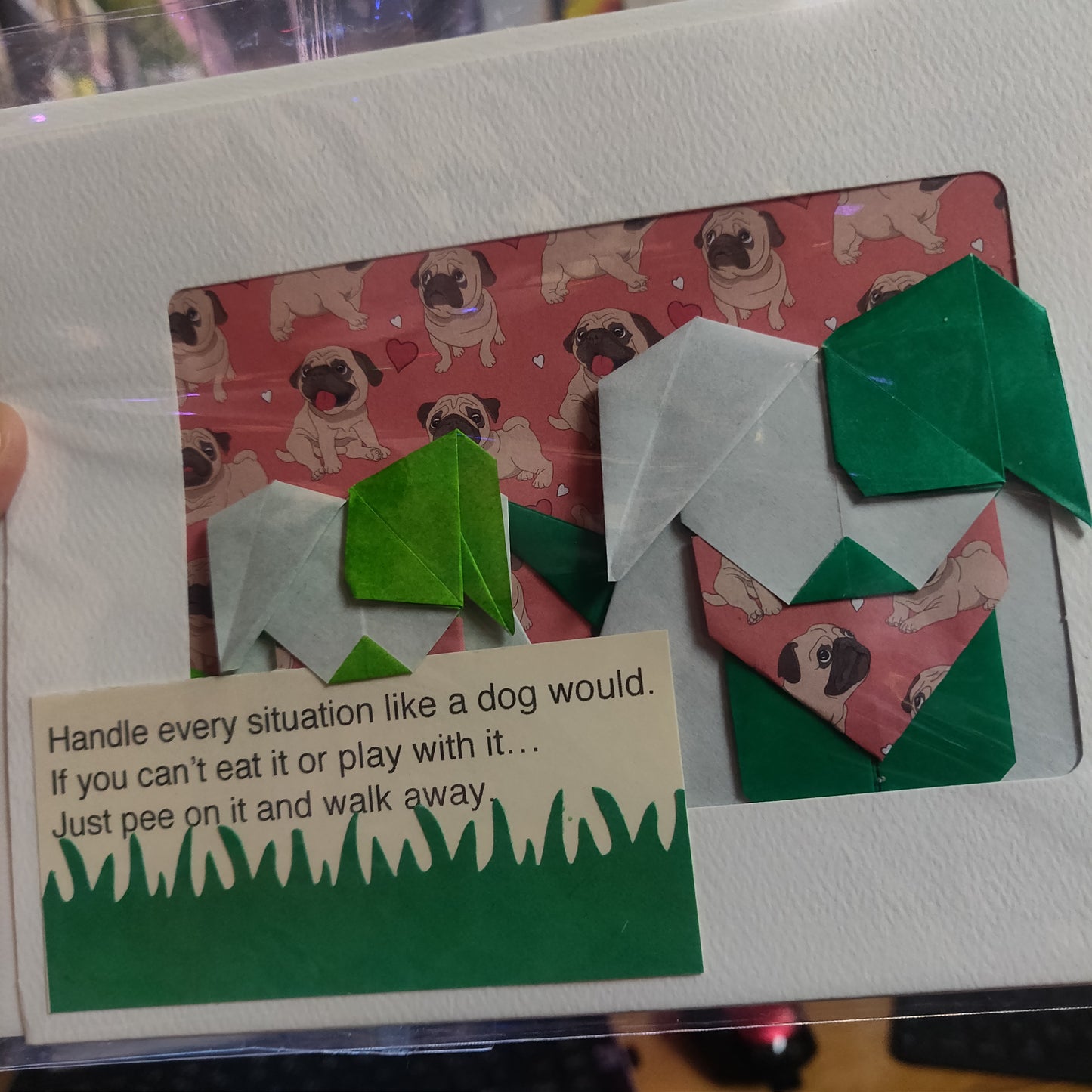 Nova's Dog Friends Origami GREETiNG CARDS