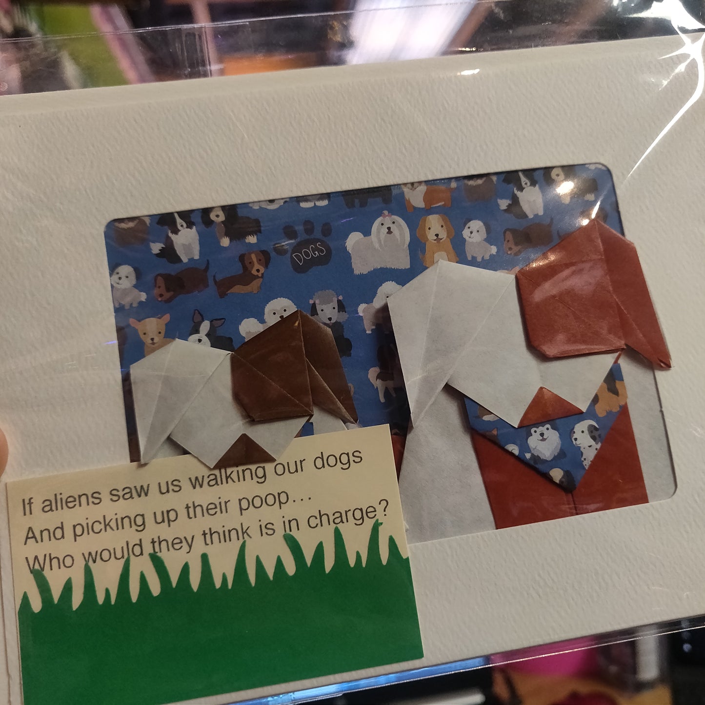 Nova's Dog Friends Origami GREETiNG CARDS