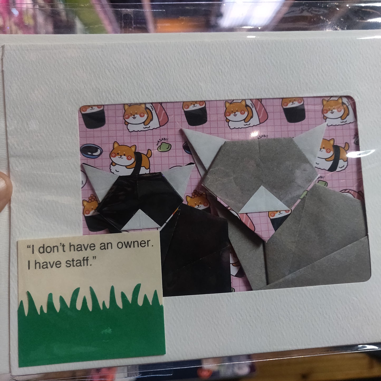 Nova's Cat Friends Origami GREETiNG CARDS