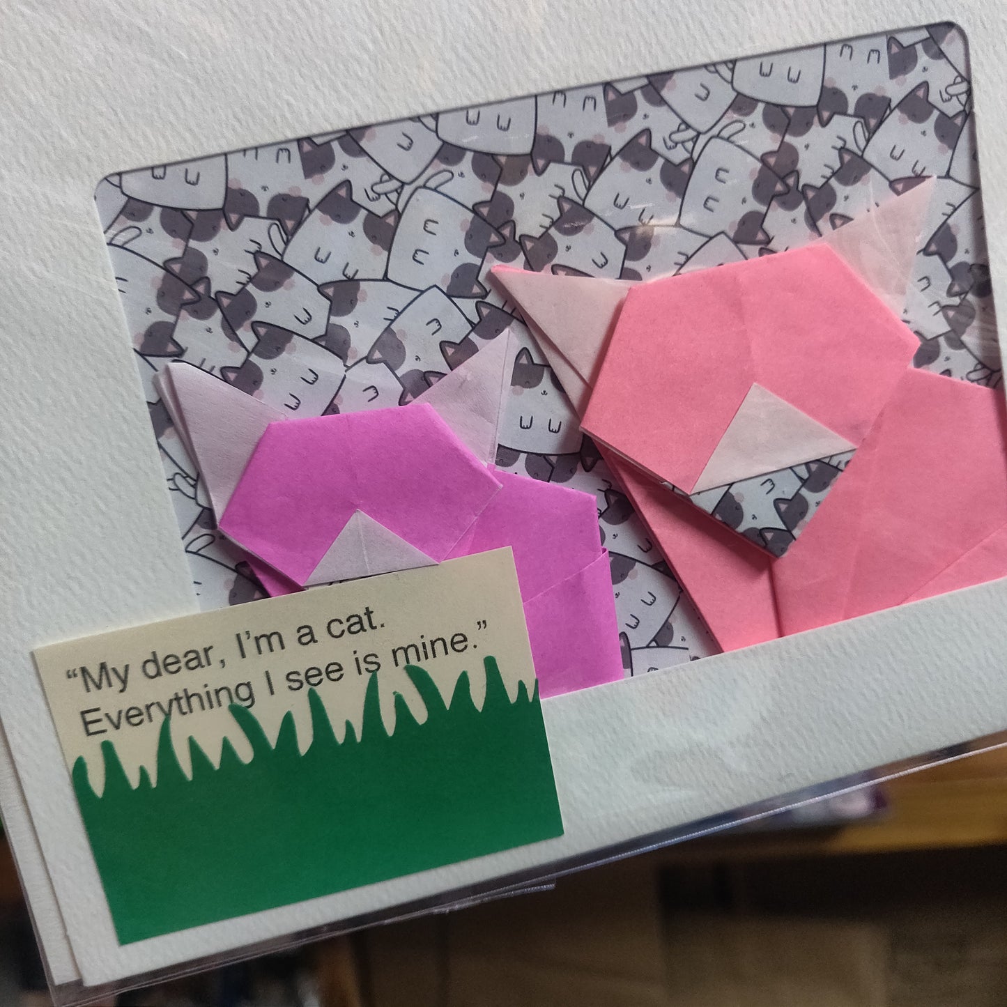 Nova's Cat Friends Origami GREETiNG CARDS