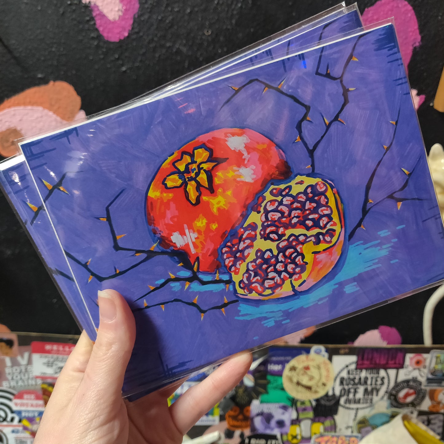 Pomegranate PRINT by @dragonzartz