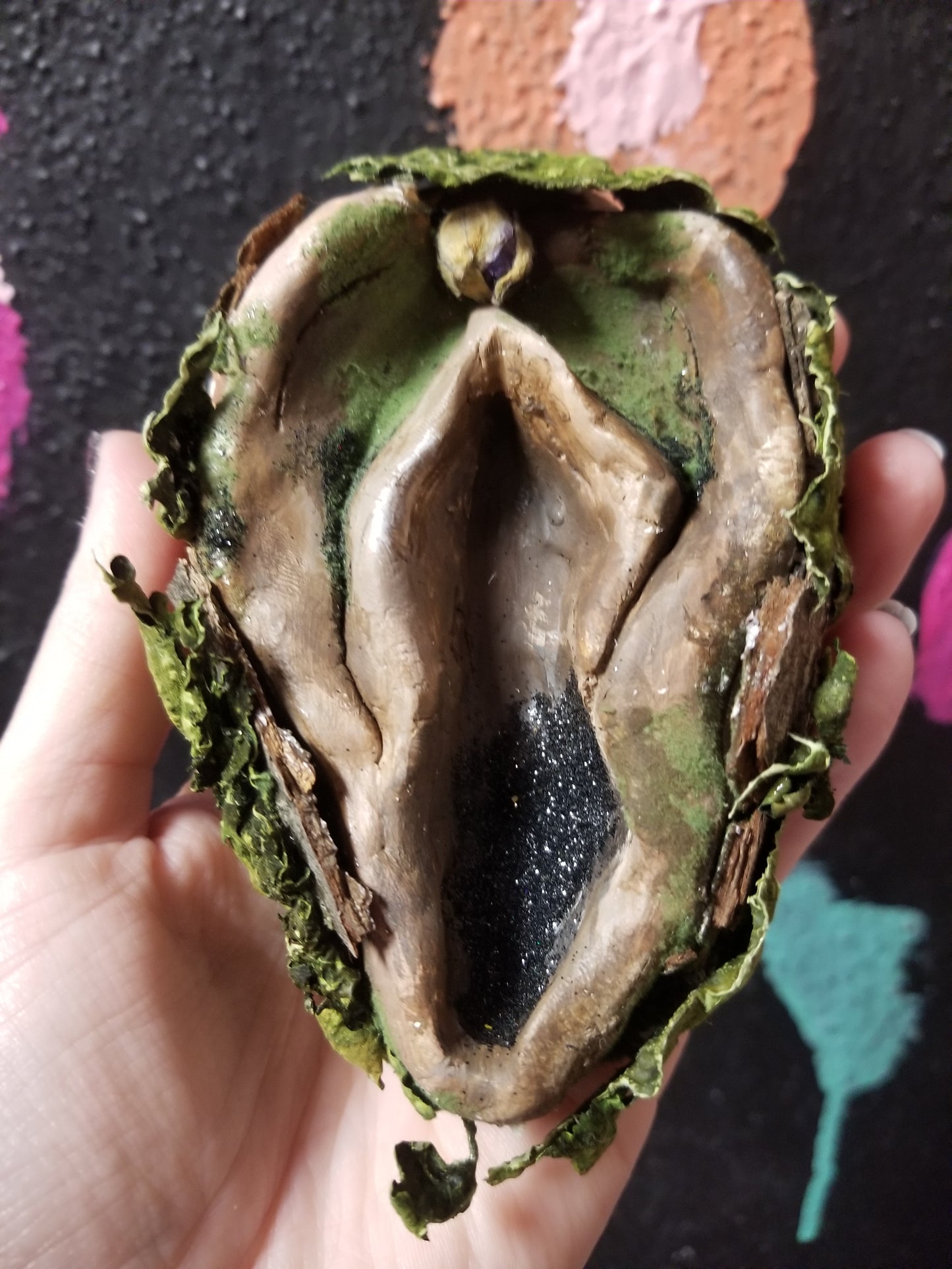 One-of-a-kind Vulva WALL ART by Kyra