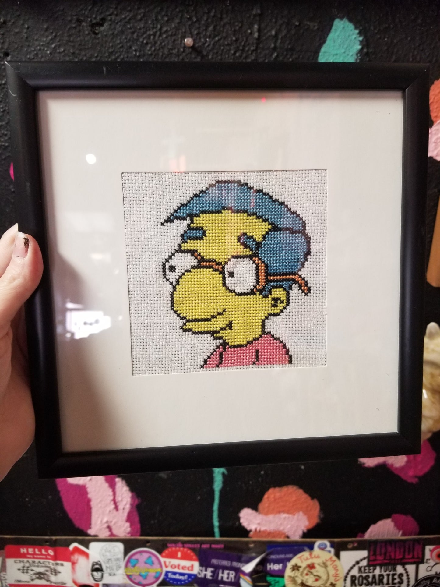 Mil Framed Cross-Stitch