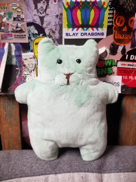 Green Cat PLUSHiE by Judd's Corner