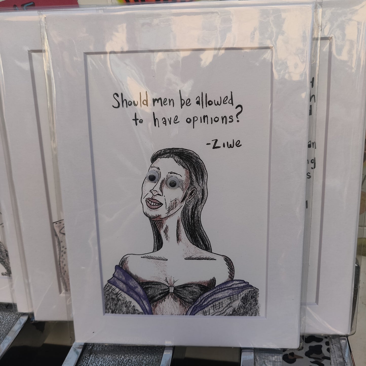 Should men be allowed to have opinions? PRiNT w/ Googly Eyes