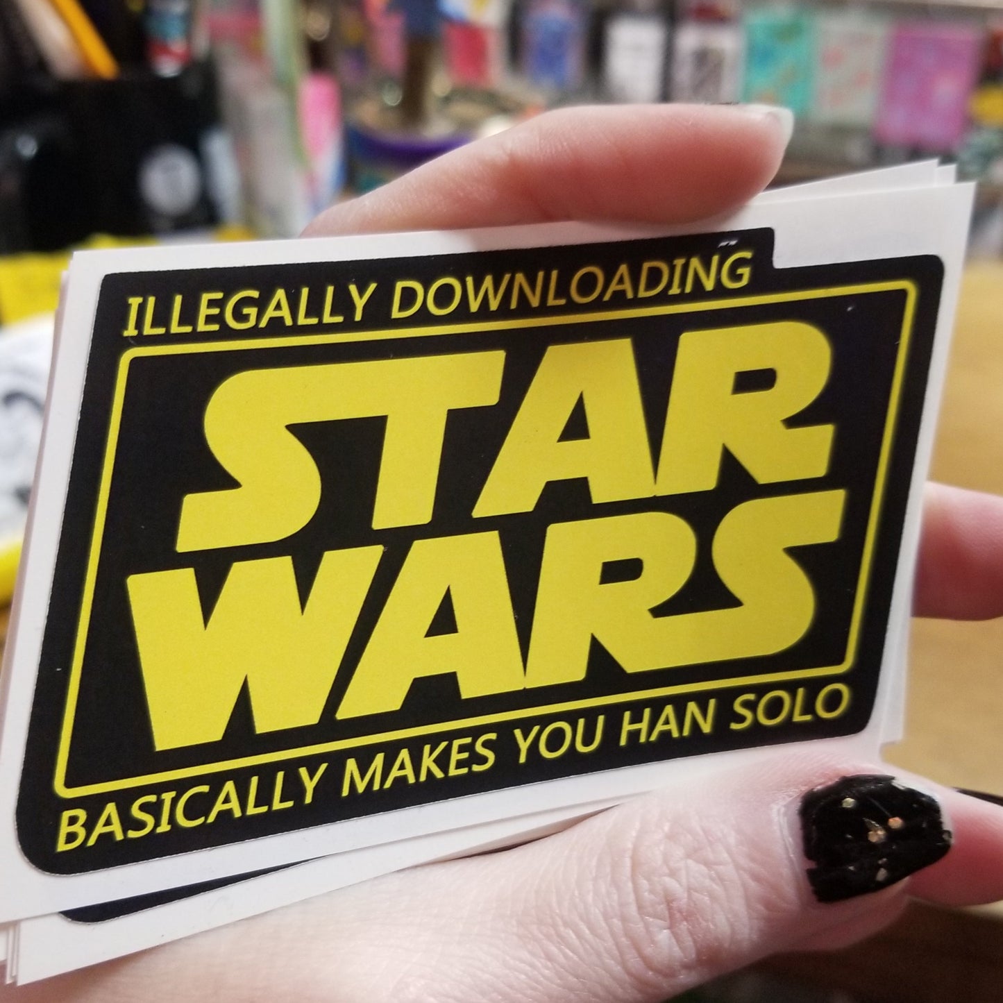 Illegally Downloading ... STICKER