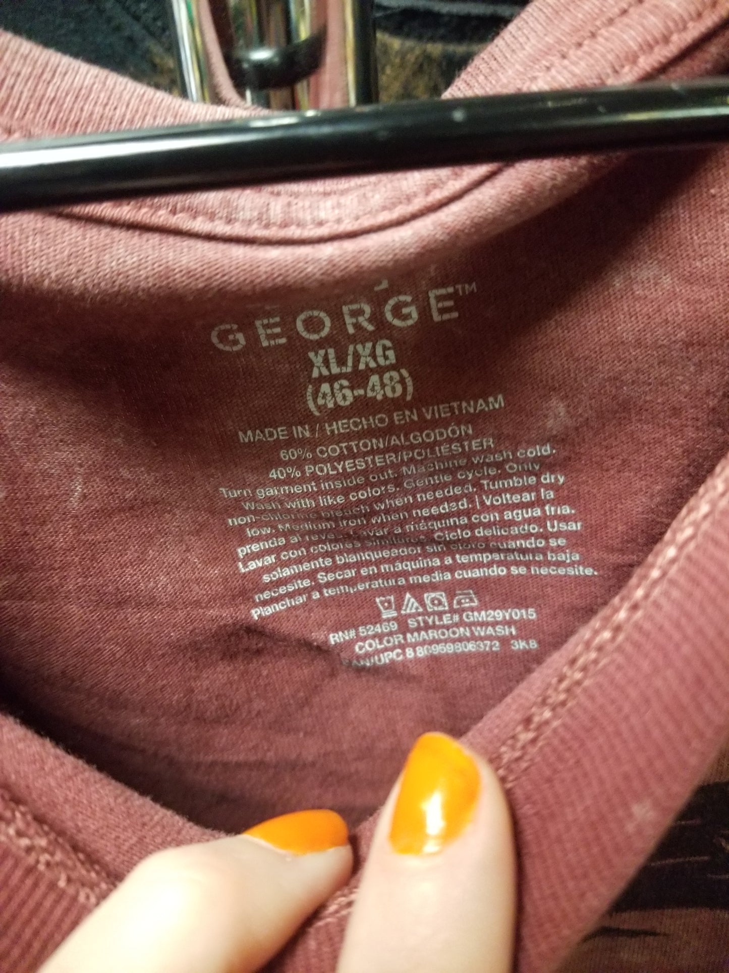 Mauve Bug In A Jar Block Print Upcycled T SHIRT