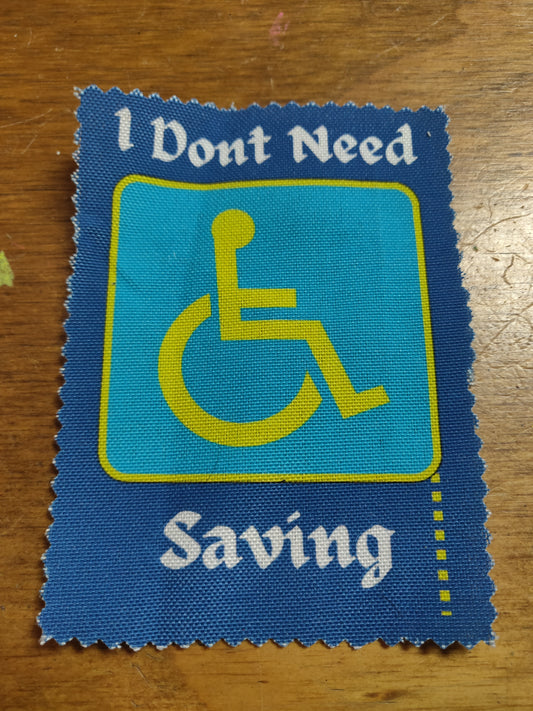 I Don't Need Saving PATCH by Skullduggery Studio