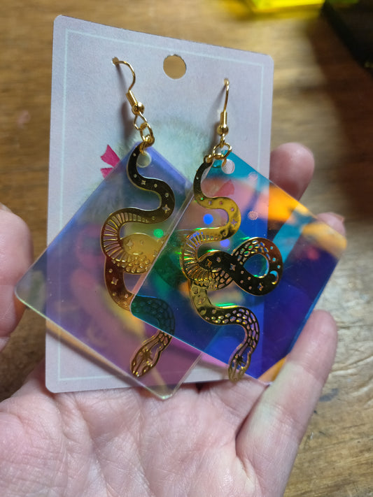Snake Diamonds EARRINGS by Skullduggery Studio