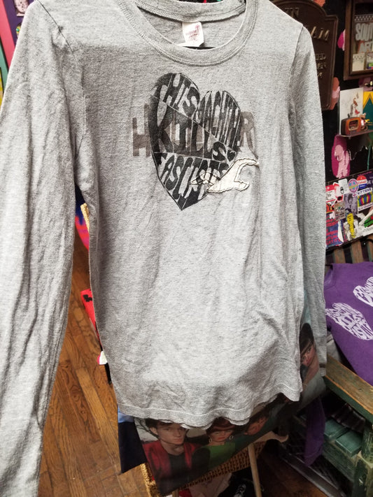 This Machine Upcycled Gray LONG SLEEVE SHIRT