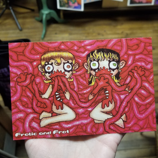 Frolic and Frot Guts POSTCARD