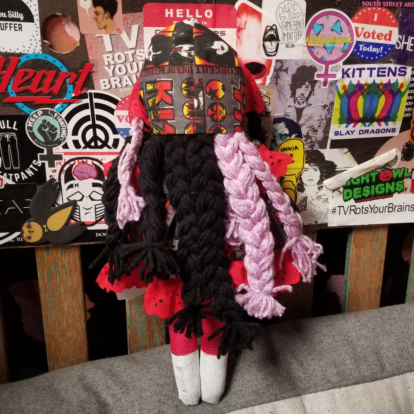 Red Kiss Dress Little Darlings Handmade DOLL