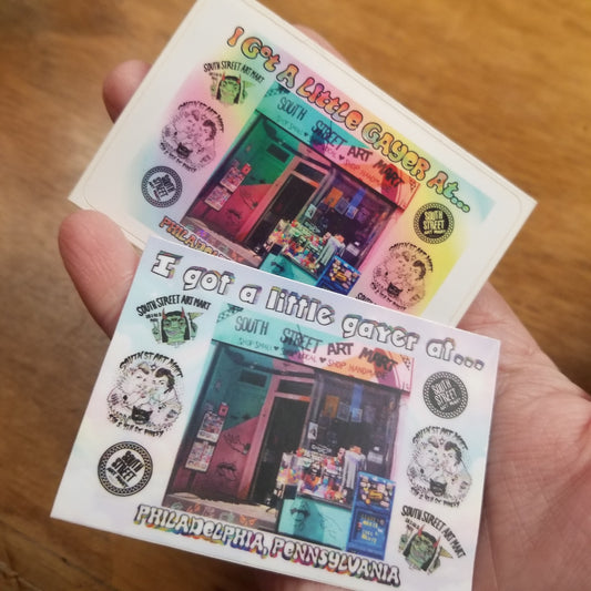I Got A Little Gayer At South Street Art Mart Postcard STICKER