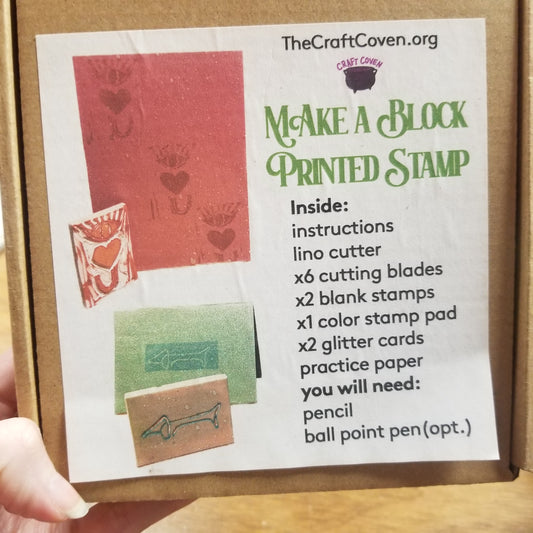 Make A Block Printed Stamp CRAFT KIT