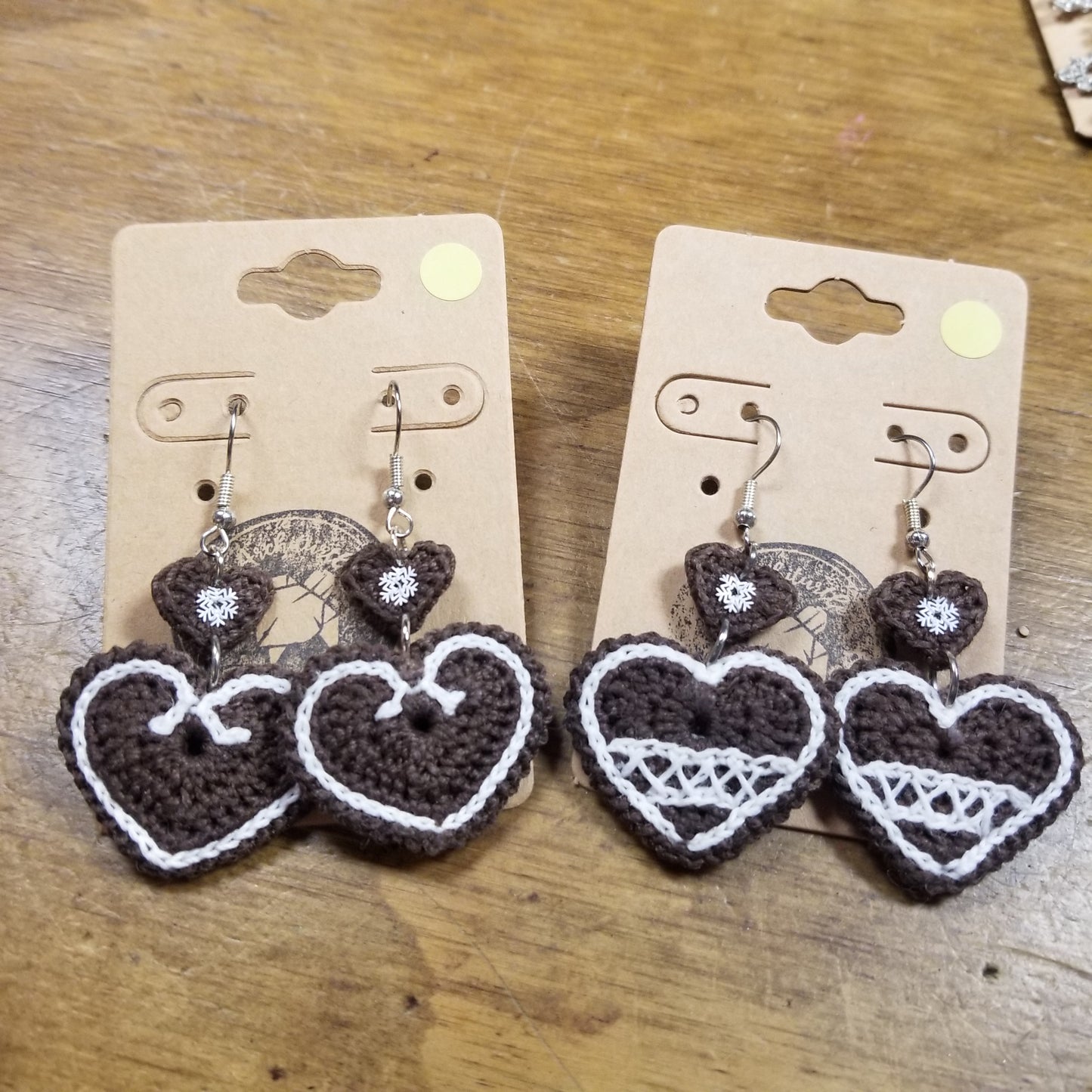 Crochet Gingerbread Cookies EARRiNGS