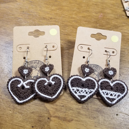 Crochet Gingerbread Cookies EARRiNGS