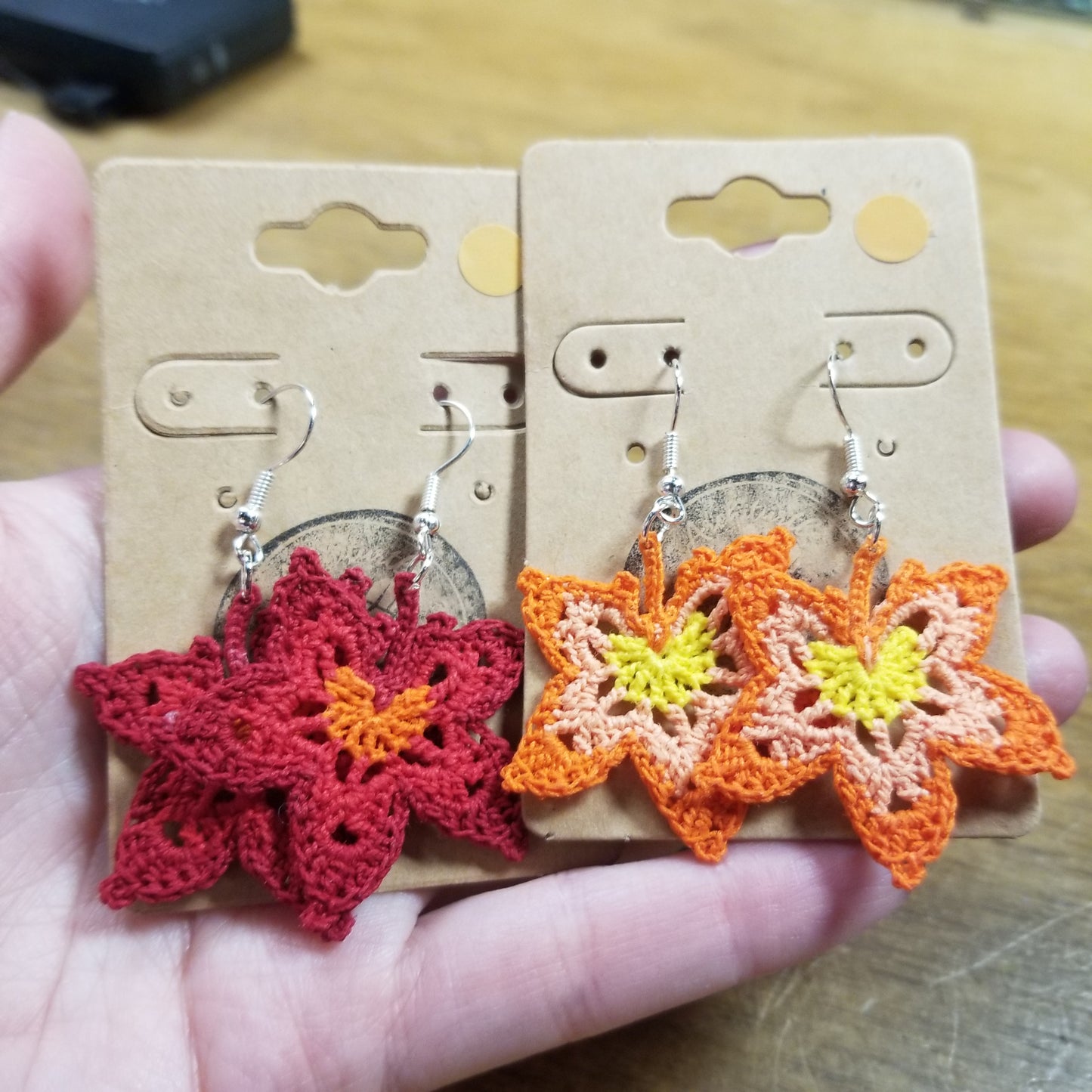 Crochet Leaves EARRiNGS