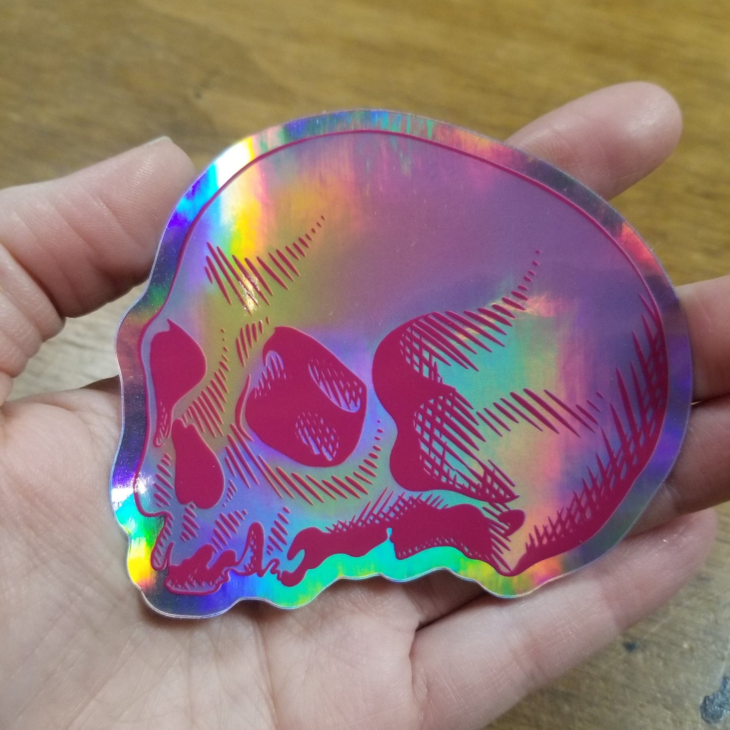 Holographic Skull STiCKER