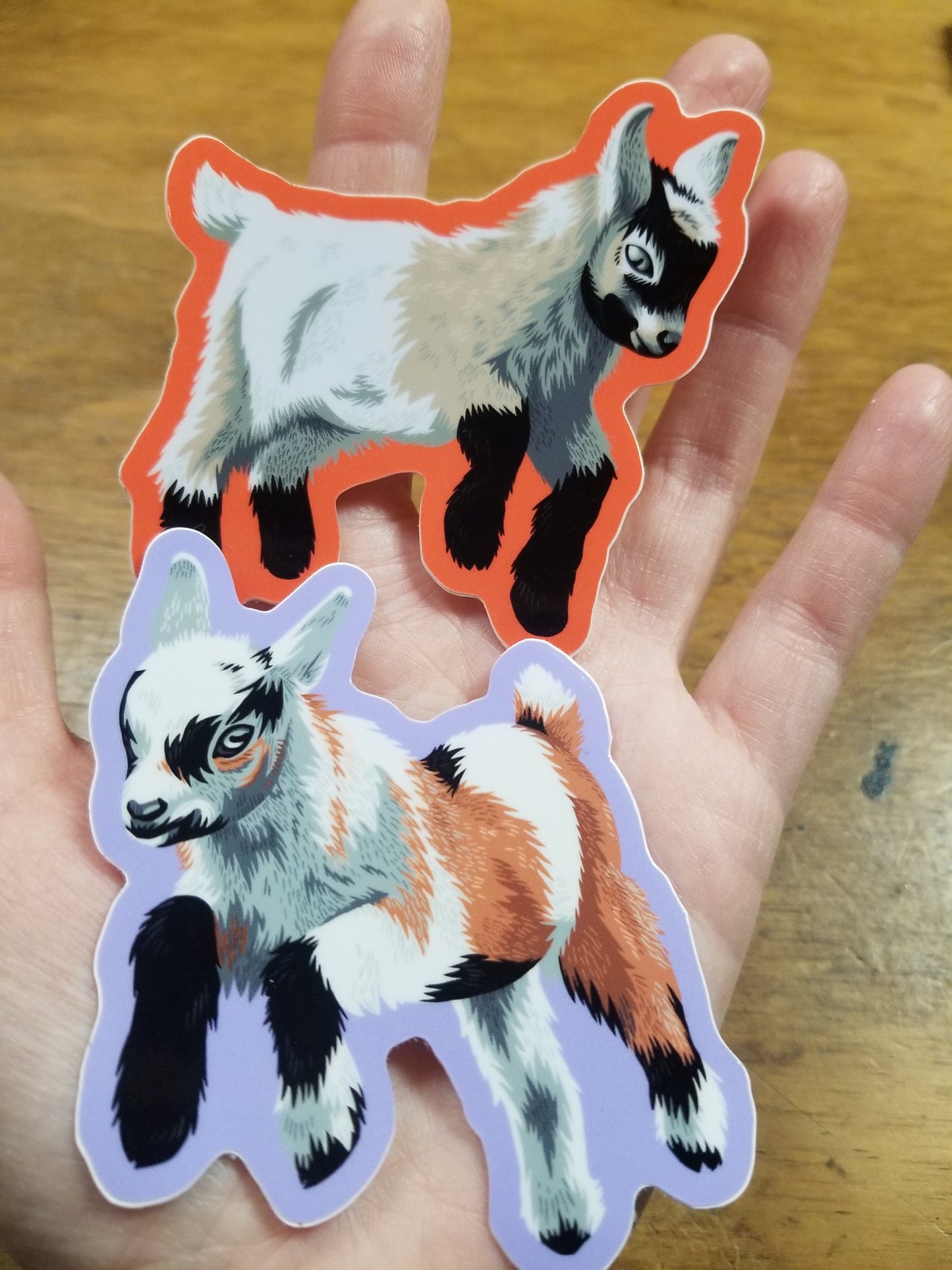 Baby Goat STICKERs by @SophieMargotArt