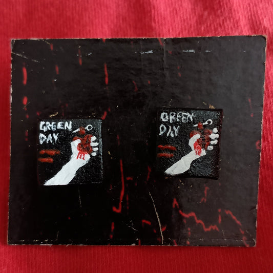 Green Day Clay Post EARRINGS