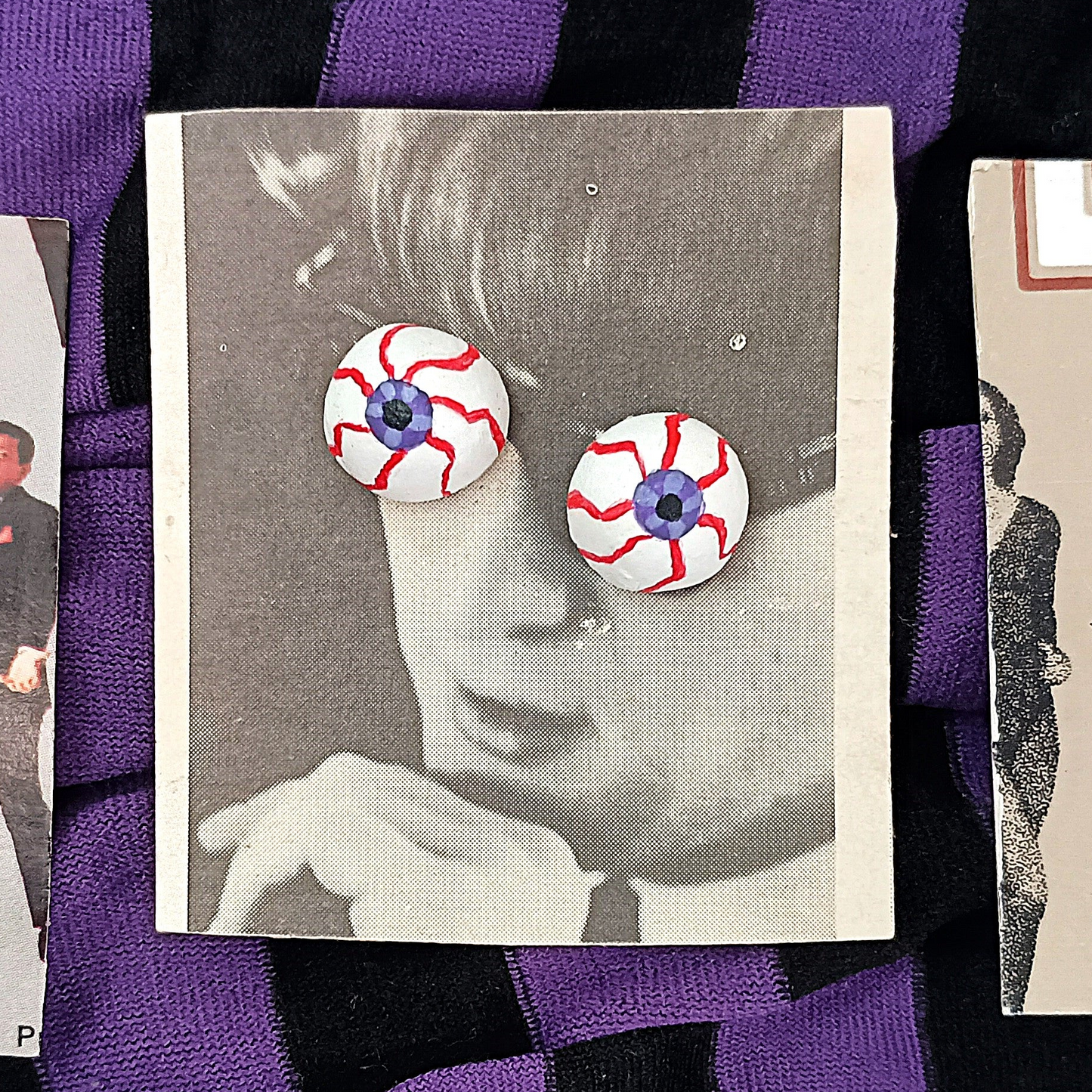 Lil Eyeballs Clay Post EARRINGS