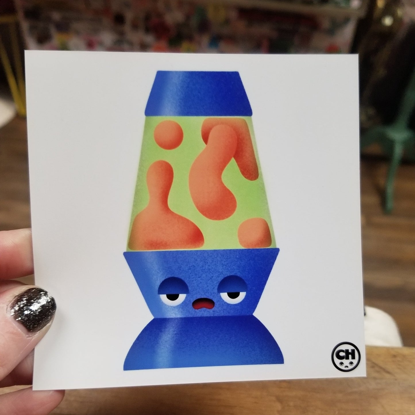 Chill Lamp 4'x4' PRINT by One Dumb Shop