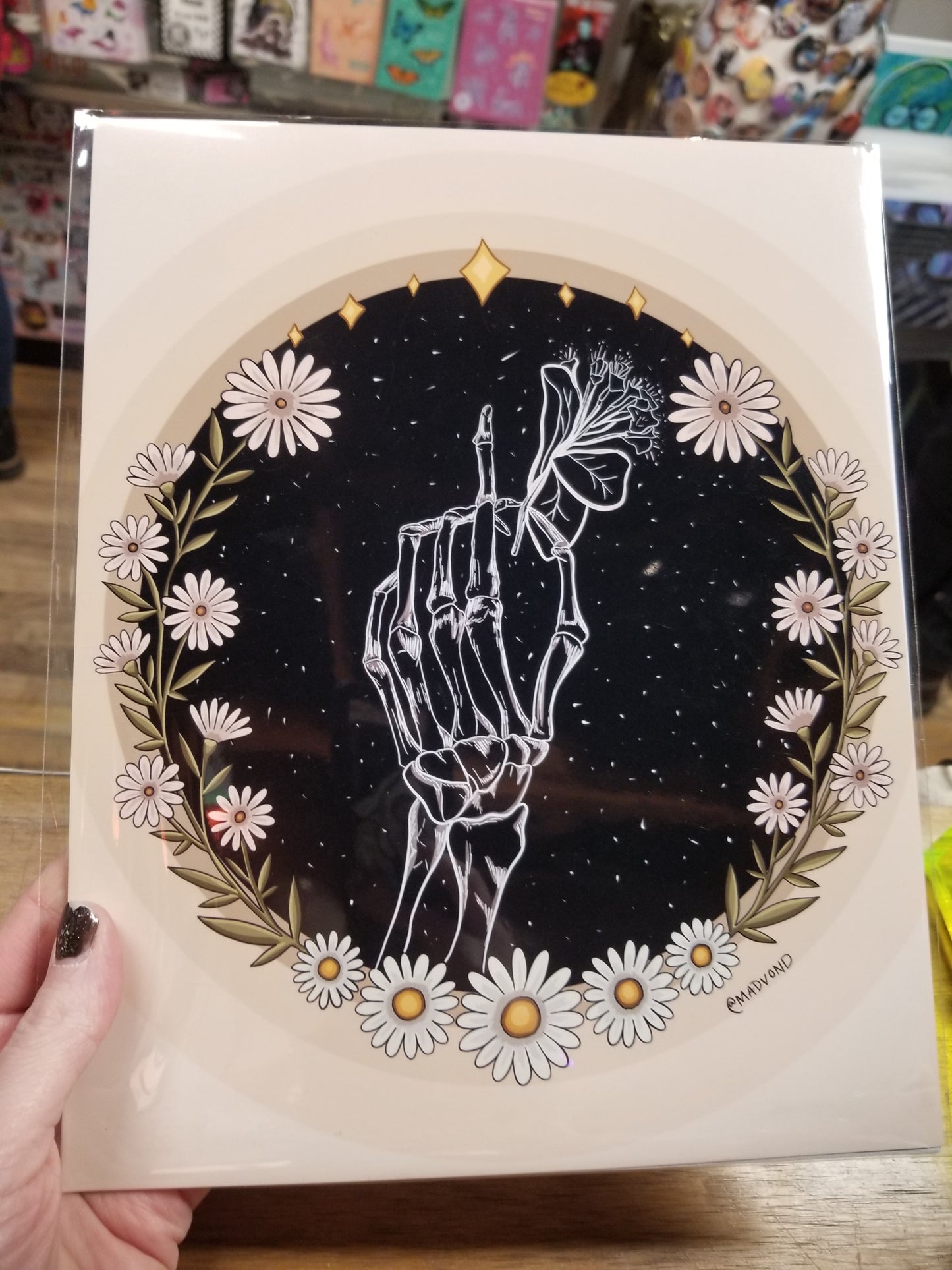 Skeleton Flower PRINT
