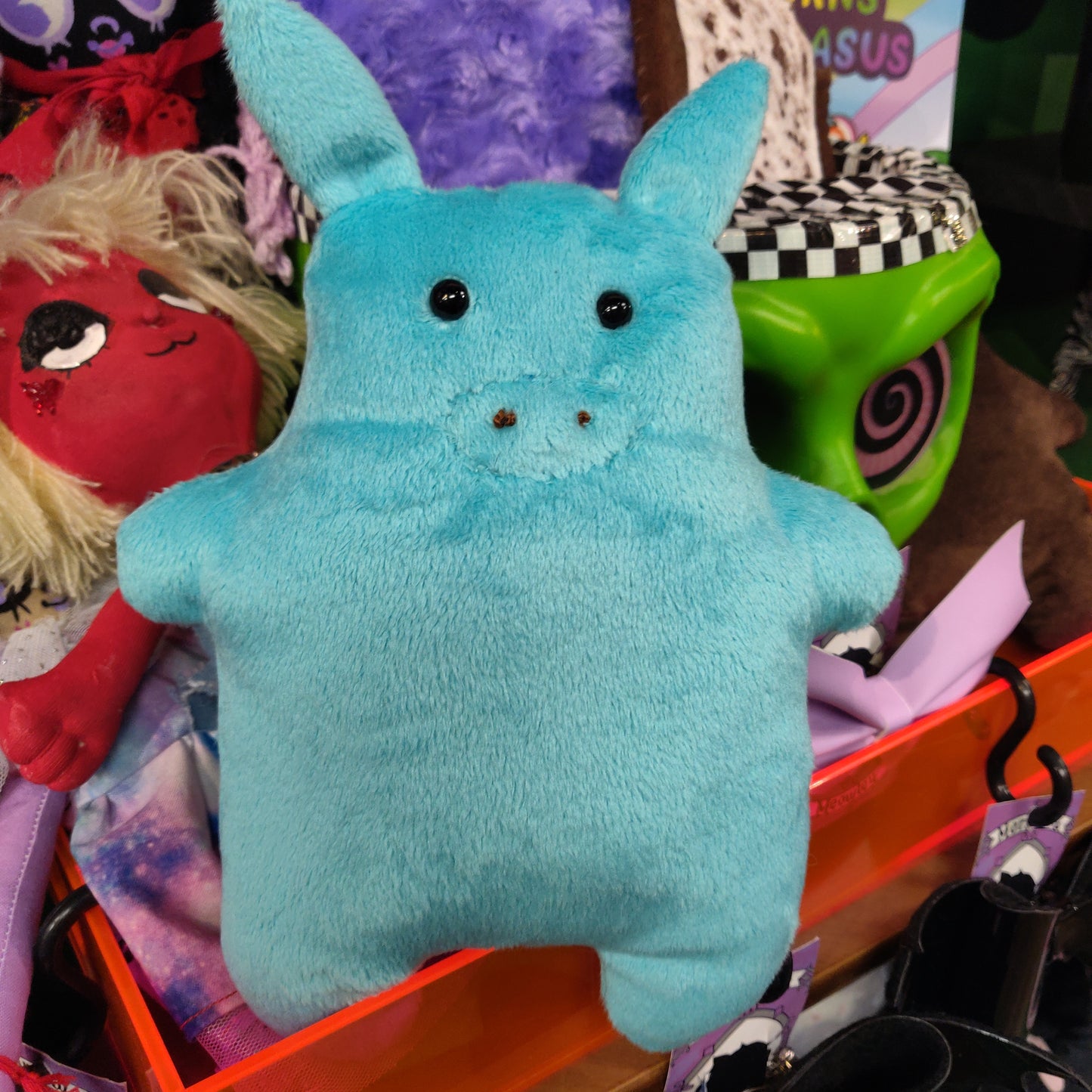 Teal Pig PLUSHiE by Judd's Corner