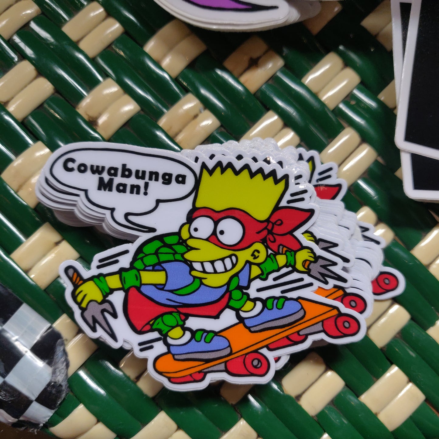 Cowabunga Man STICKER