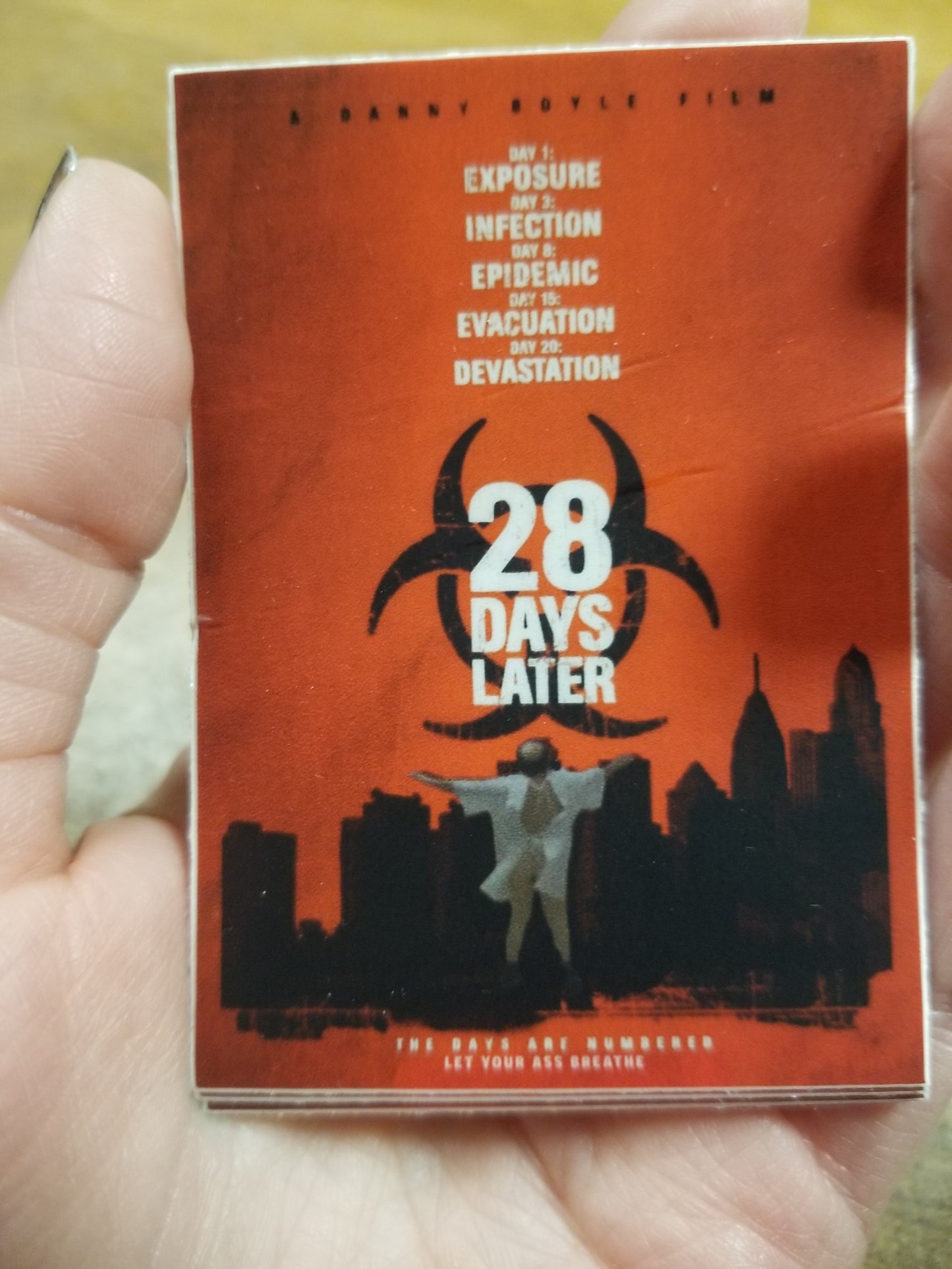 Sunny Horror 28 Days Later Mashup STICKER