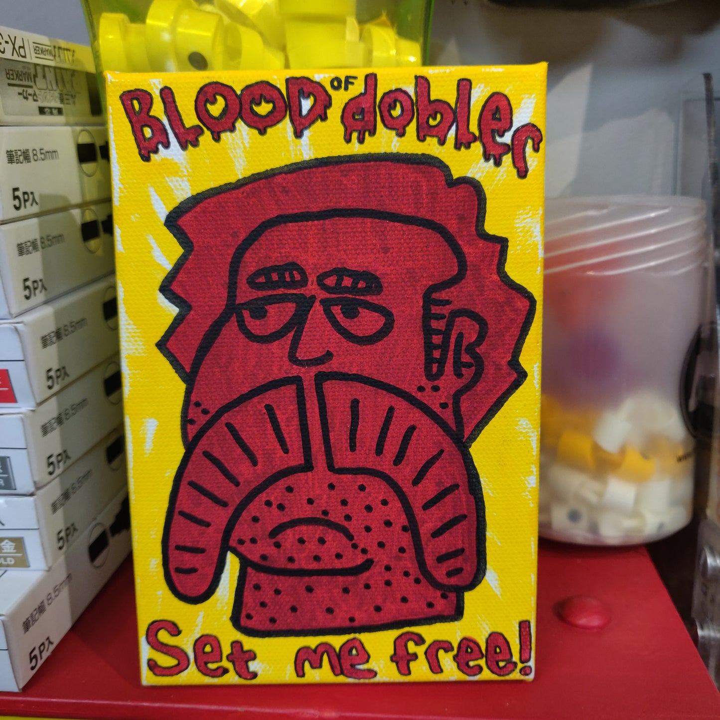 Blood of dobler Canvas PAiNTiNG by Praise Dobler