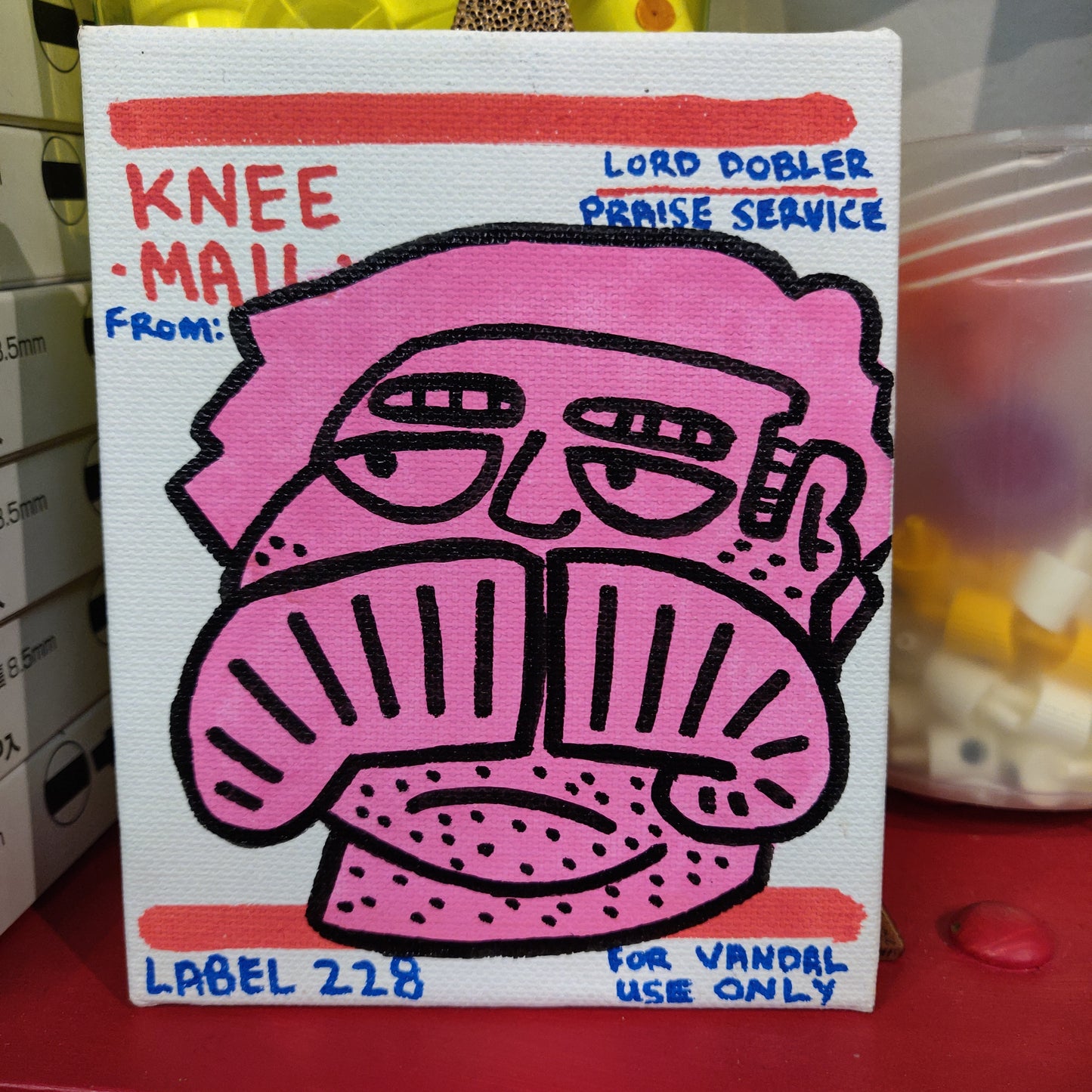 Knee Mail Canvas PAiNTiNG by Praise Dobler