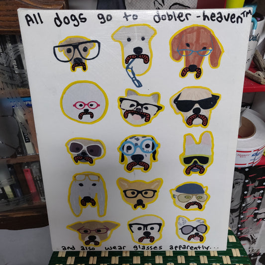 All Dogs Praise Dobler CANVAS ART