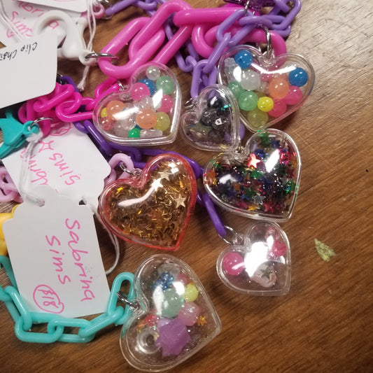 2-in-1 Heart CLiP CHAiNS by Starly Art Studio