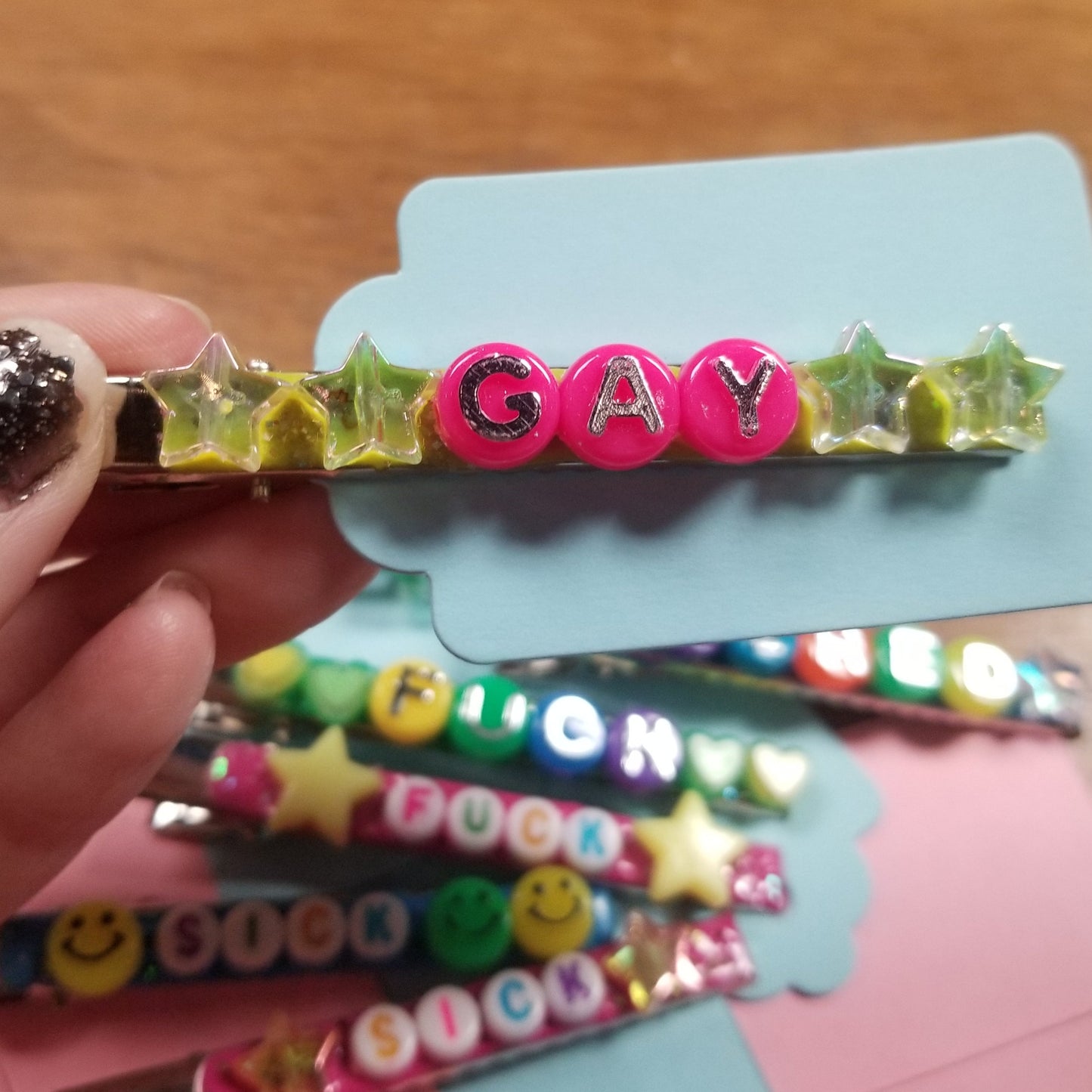 Beaded HAiR PiNs / BARRETTES by Starly Art Studio