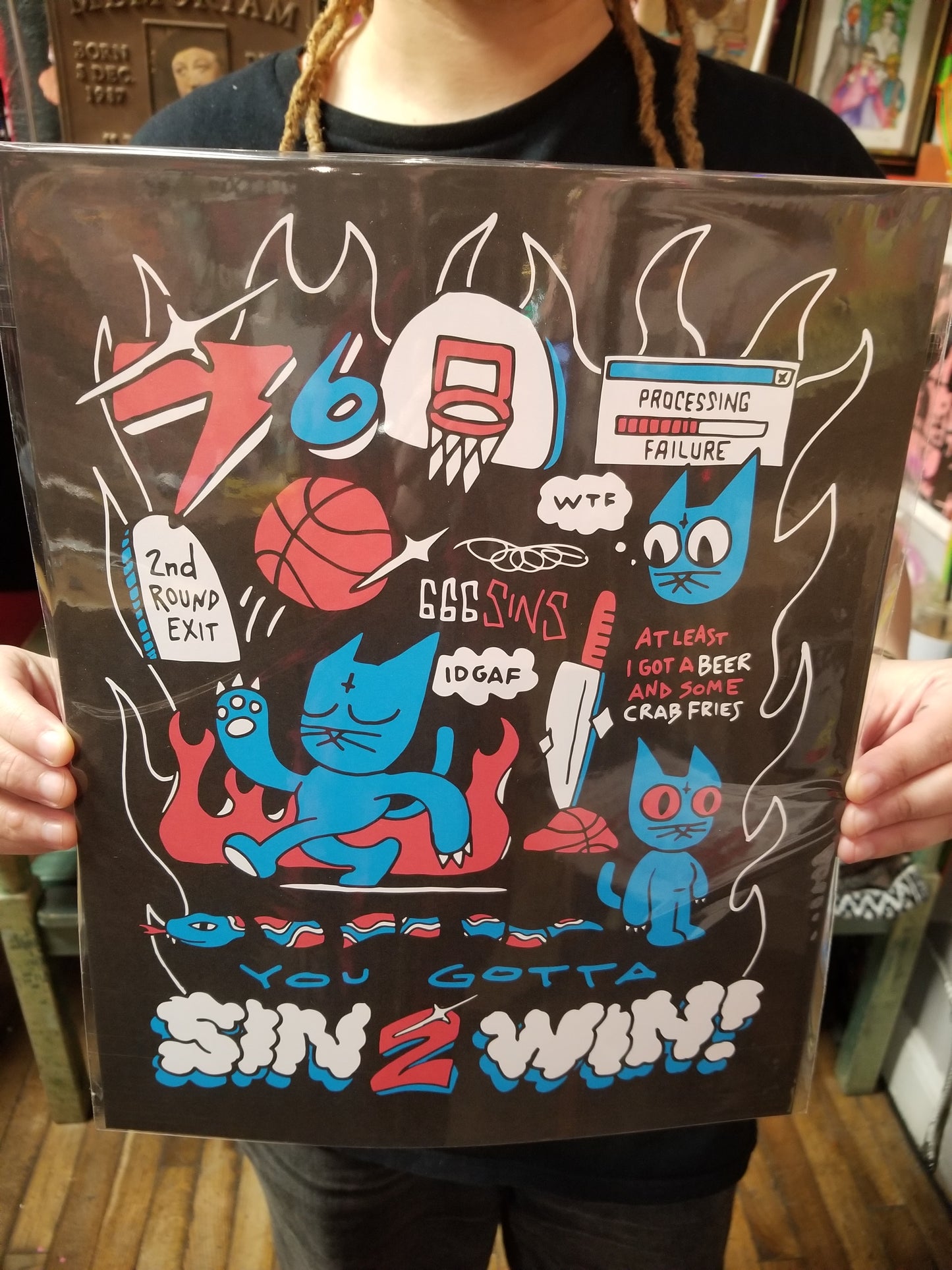 Sin 2 Win! PRINT by the666cat