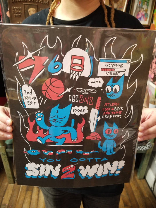 Sin 2 Win! PRINT by the666cat