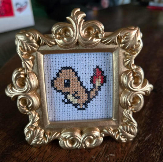 Poke Framed Cross-Stitch