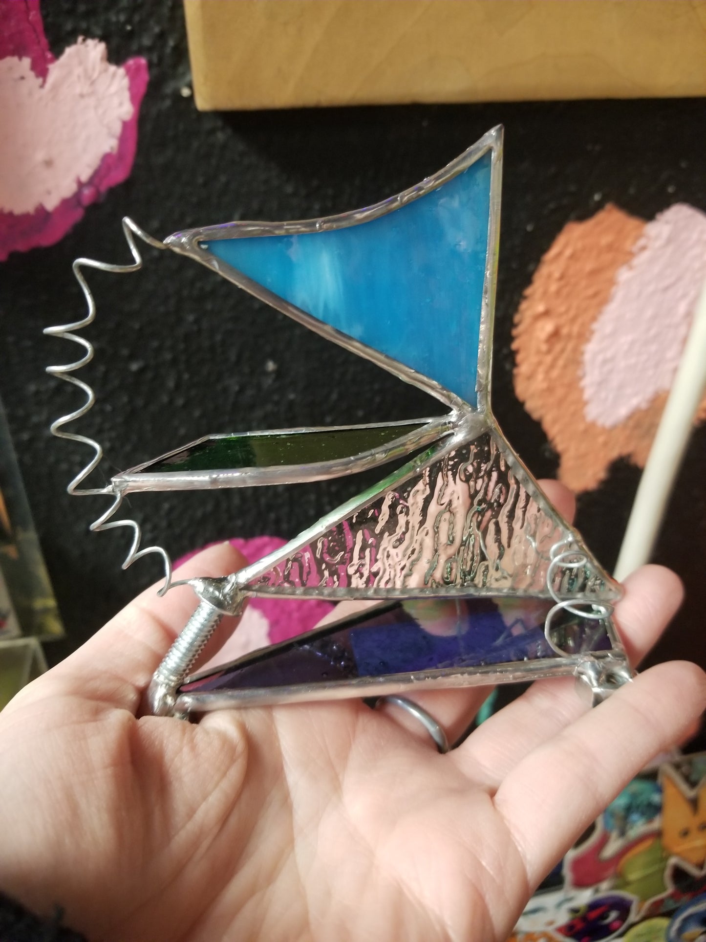 Stained Glass SCULPTURE by Mishap Glass