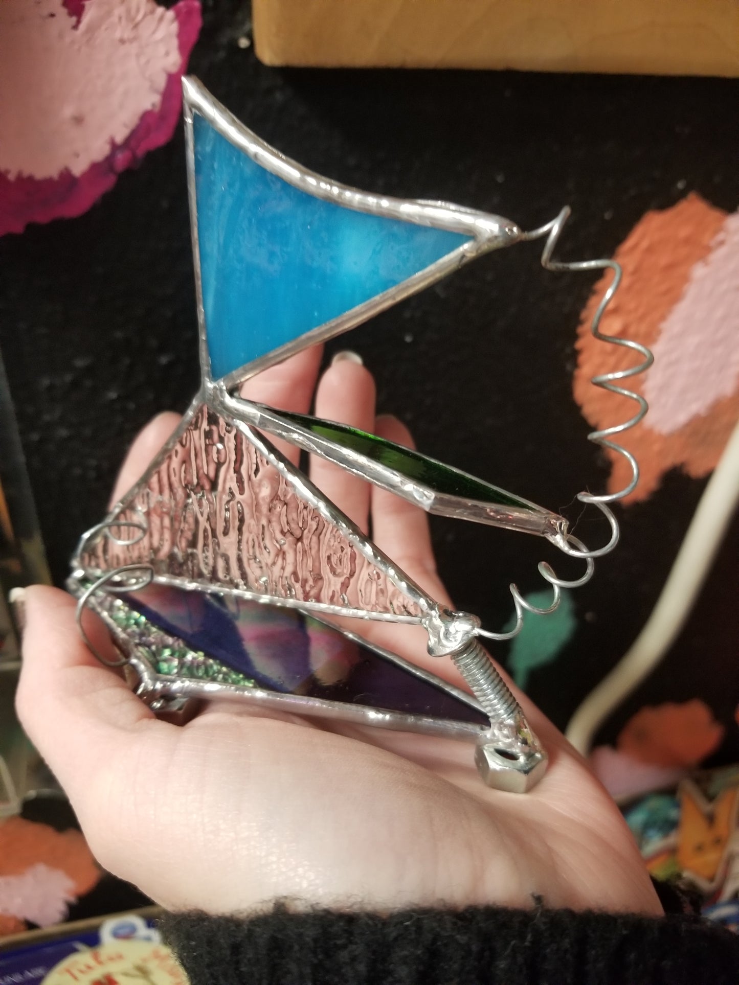 Stained Glass SCULPTURE by Mishap Glass