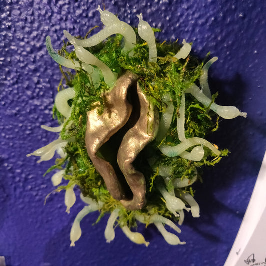Medusa Glow In The Dark One-of-a-kind Vulva WALL ART by VULVAR Productions