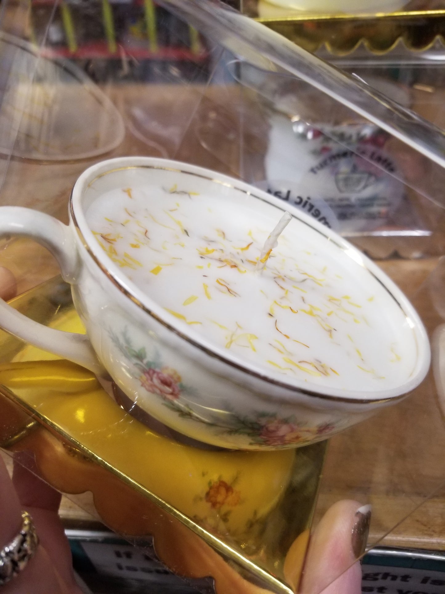 Turmeric Latte Scented CANDLE in Upcycled Mug