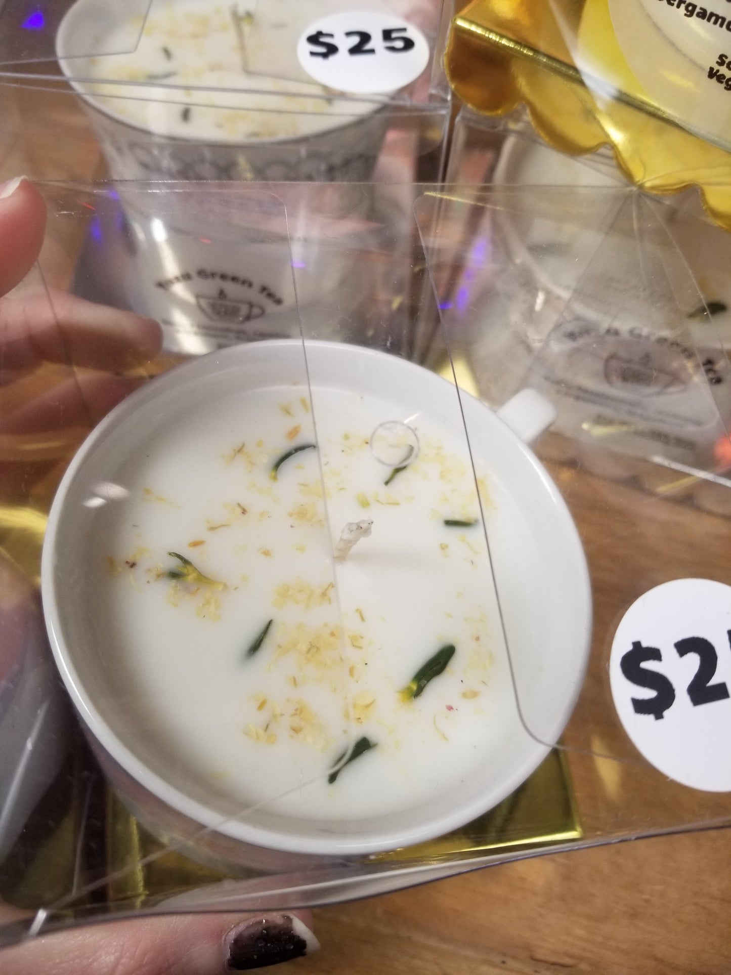 Yuzu Green Tea Scented CANDLE in Upcycled Mug