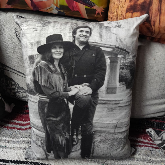 Loretta and Johnny THROW PiLLOW