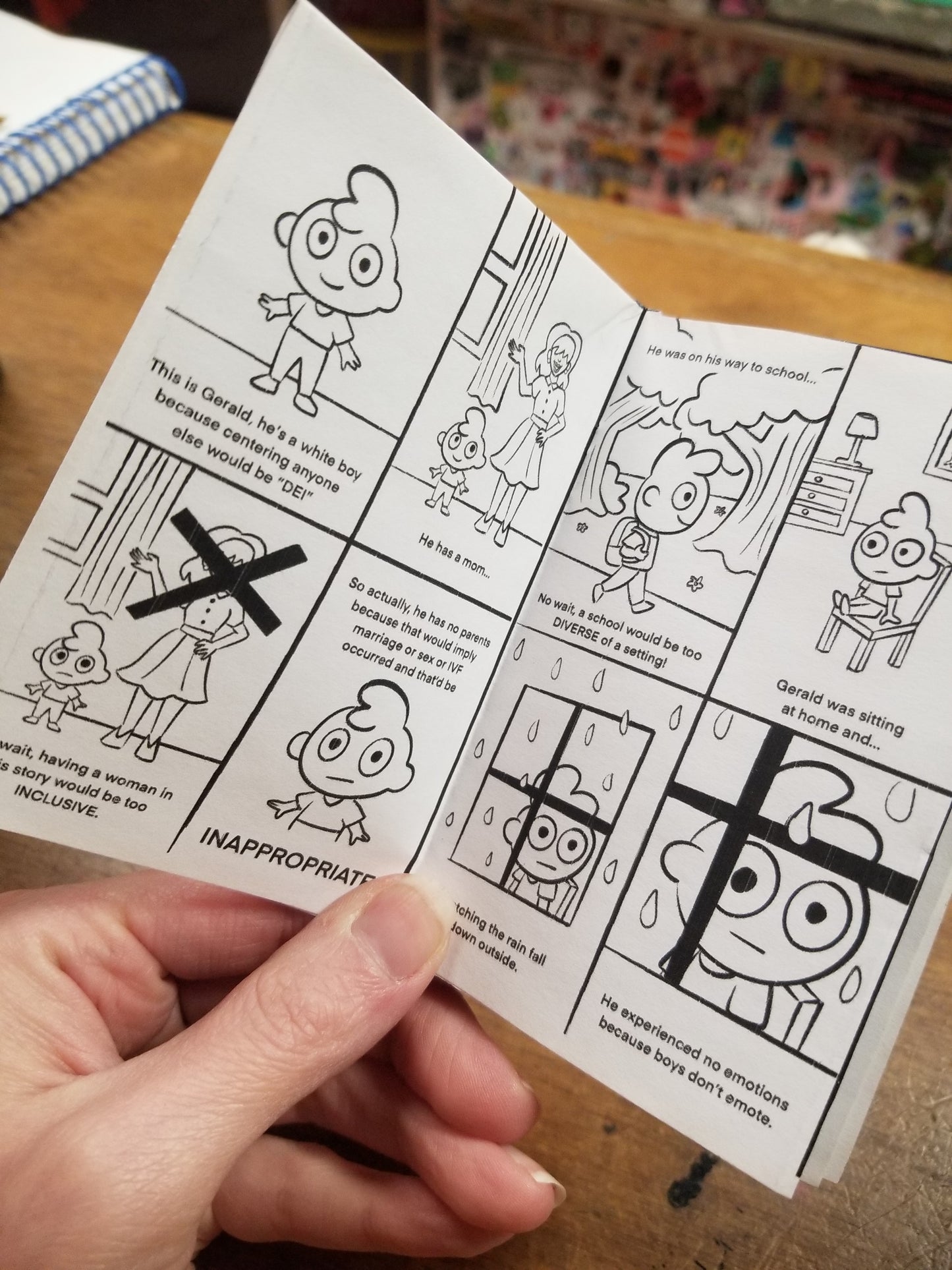 Gerald's Non-Political Existence ZINE by Millie Dubois