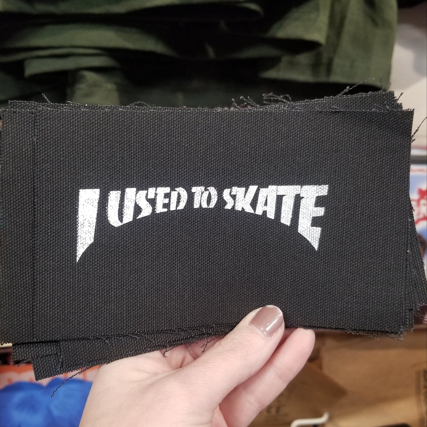 I Used To Skate (White Text) PATCH